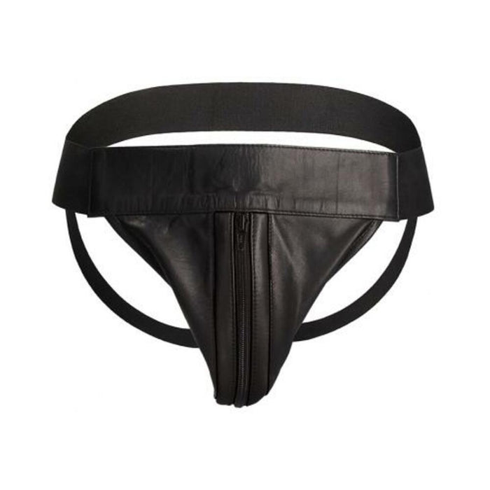Ouch Jock Front Zip Black S/m | SexToy.com