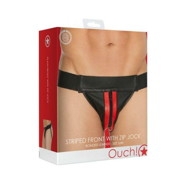 Ouch Jock Front Zip Red S/M | SexToy.com