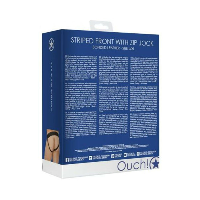 Ouch Jock Front Zip Blue L/XL | SexToy.com