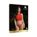 Shots Le Desir Festive Rhinestone Top And Thong Osx Red | SexToy.com