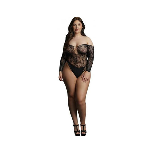 Shots Le Desir Wonder Rhinestone Bodysuit Osx Black | SexToy.com