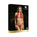 Shots Le Desir Snow Angel Lace Lingerie Set Os Red | SexToy.com