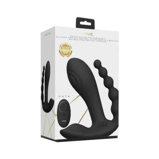 Vive Kata Double Pen Vibe Black | SexToy.com
