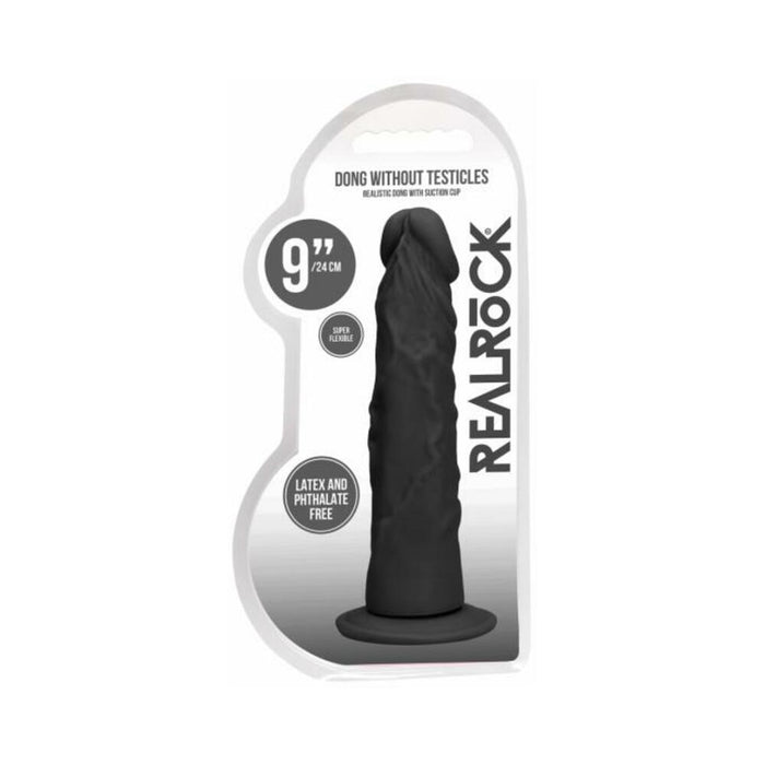 Realrock Skin 9 In. Dildo Black