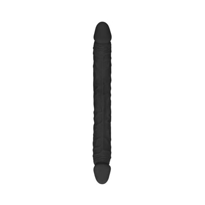 Realrock Skin Double Dong 14 In. Flexible Dual-ended Dildo Black