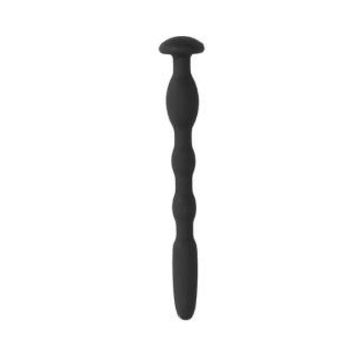 Ouch! Urethral Sounding - Silicone Cock Pin - Black - 11 Mm