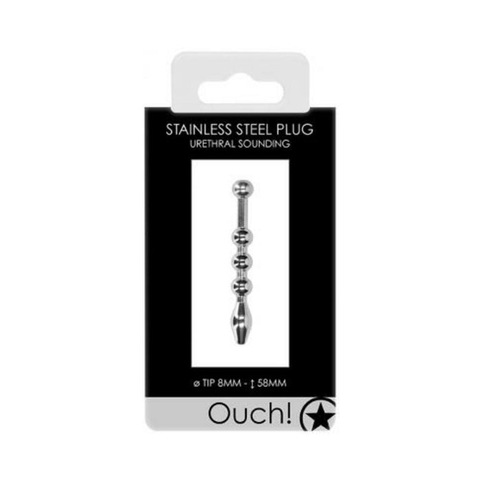 Ouch! Urethral Sounding - Metal Plug - 8 Mm