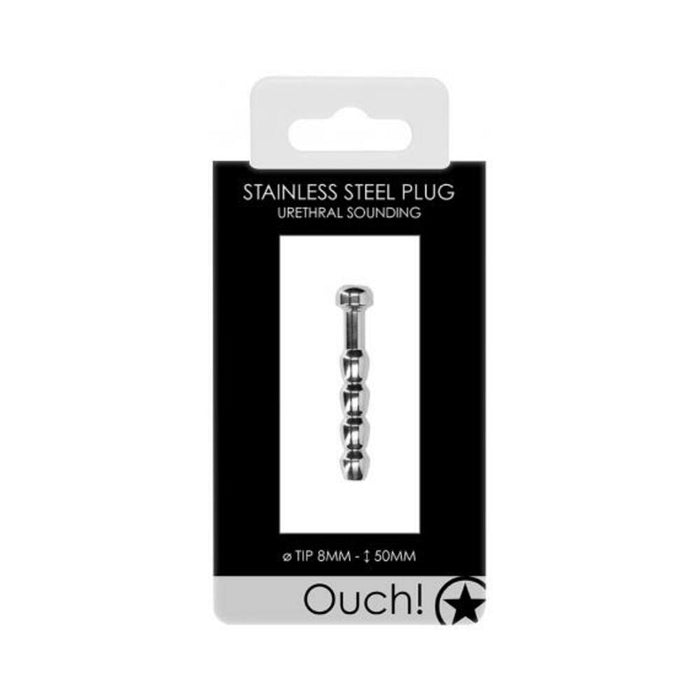 Ouch! Urethral Sounding - Metal Plug - 8 Mm