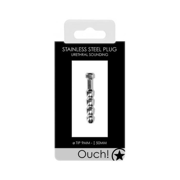 Shots Ouch 9mm Urethral Sounding Metal Plug