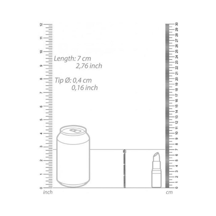 Ouch! Urethral Sounding - Metal Stick - Tiered - 4 Mm