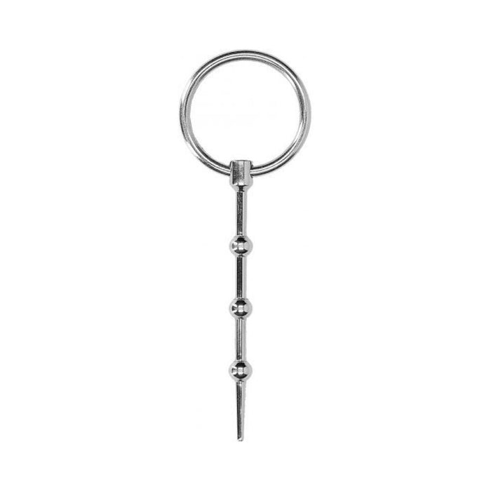 Ouch! Urethral Sounding - Metal Plug - Beaded - 6 Mm