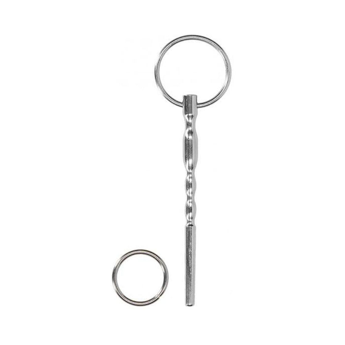 Ouch! Urethral Sounding - Metal Plug With Ring - 7.5 Mm