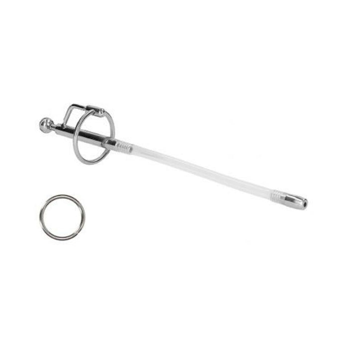 Ouch! Urethral Sounding - Metal Dilator Stick With Ring - 7.6 Mm