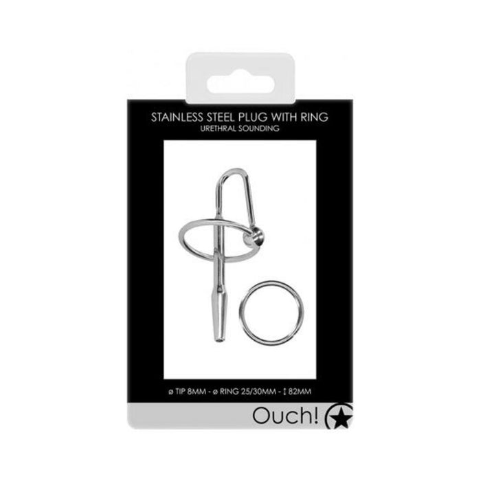 Shots Ouch Urethral Sounding Metal Plug