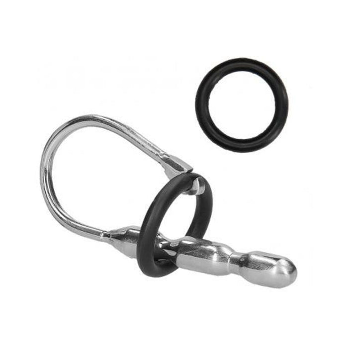 Ouch! Urethral Sounding - Metal Stretcher With Ring - 10 Mm