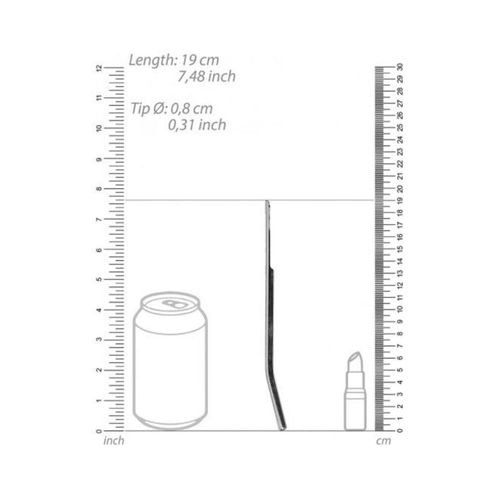 Ouch! Urethral Sounding - Metal Dilator - Curved - 8 Mm