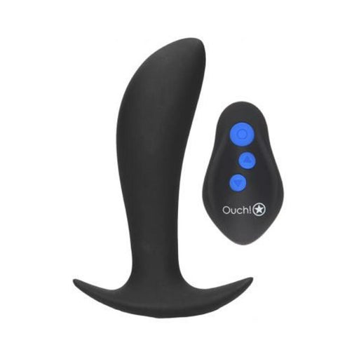 E-stim & Vibrating Butt Plug With Wireless Remote Black | SexToy.com