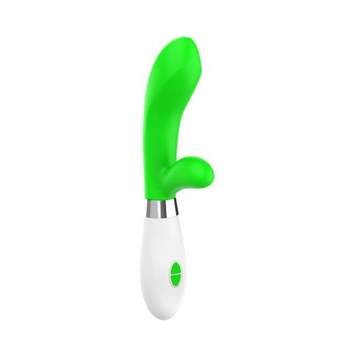Luna Neon Achilles Ultra-soft Silicone Dual Stimulator Green | SexToy.com