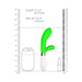 Luna Neon Achilles Ultra-soft Silicone Dual Stimulator Green | SexToy.com