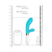 Luna Neon Achilles Ultra-soft Silicone Dual Stimulator Turquoise | SexToy.com