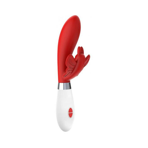 Luna Neon Alexios Ultra-soft Silicone Dual Stimulator Red | SexToy.com