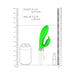 Luna Neon Alexios Ultra-soft Silicone Dual Stimulator Green | SexToy.com