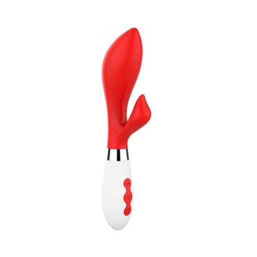 Luna Neon Achelois Ultra-soft Silicone Dual Stimulator Red | SexToy.com