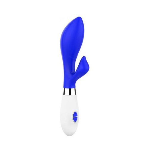 Luna Neon Achelois Ultra-soft Silicone Dual Stimulator Blue | SexToy.com