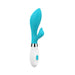 Luna Neon Achelois Ultra-soft Silicone Dual Stimulator Turquoise | SexToy.com