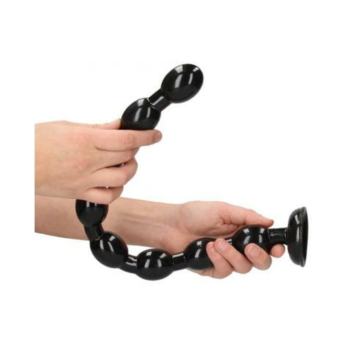 Ouch! Ass Snake Beaded Dildo 19.5 In. Black