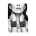 Ouch Plush Bond Leather Hand Cuffs Blk | SexToy.com