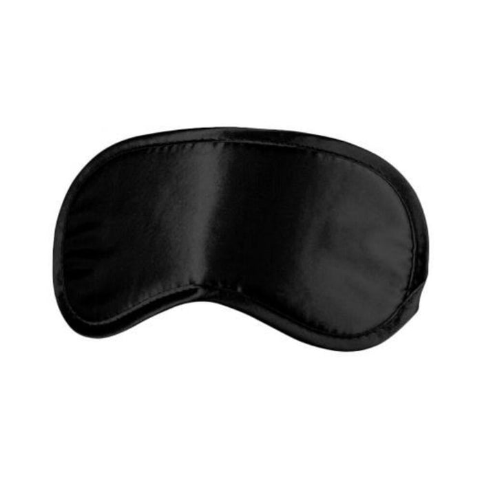 Ouch! Black & White Satin Eye Mask Black | SexToy.com
