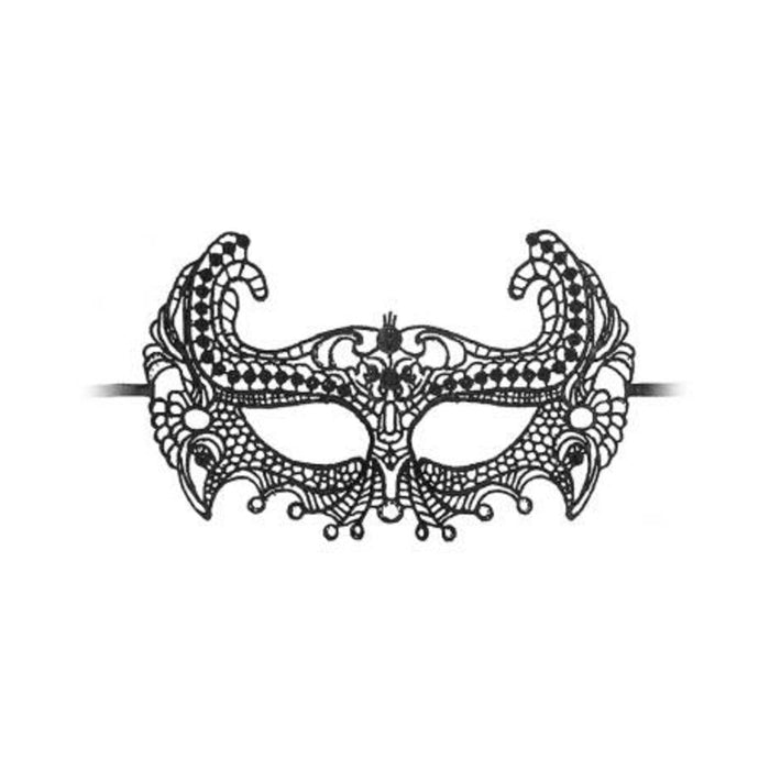 Ouch! Black & White Lace Eye Mask Empress Black | SexToy.com