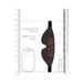 Ouch! Black & White Bonded Leather Eye Mask Ouch With Elastic Straps Black | SexToy.com