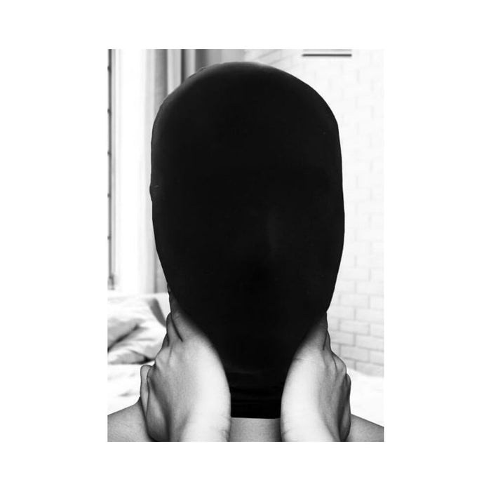 Ouch! Black & White Subjugation Mask Allows Just A Hint Of Light Black | SexToy.com