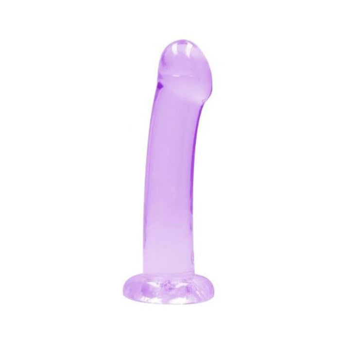 Shots Realrock Crystal Clear 7" Dildo  - Purple