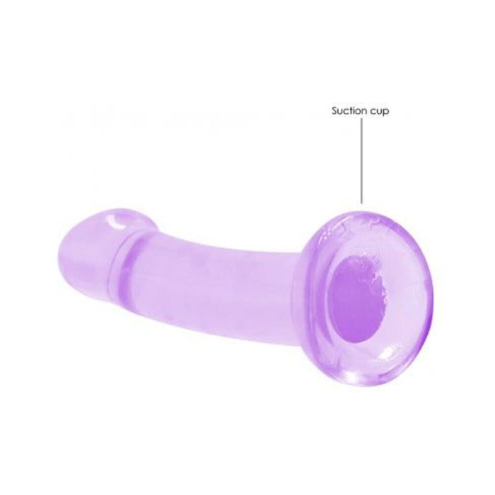 Shots Realrock Crystal Clear 7" Dildo  - Purple