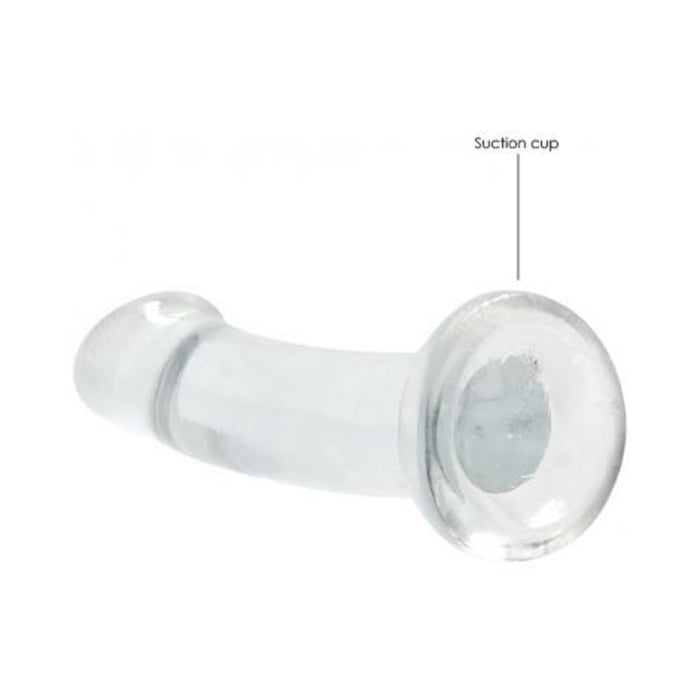 Realrock Non Realistic Dildo W Suction Cup 6.7in Transparent