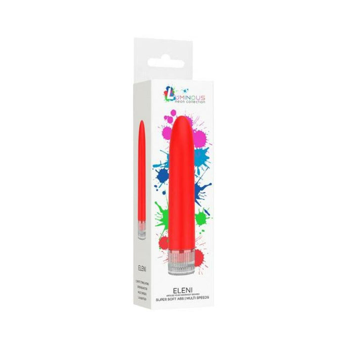 Luminous Eleni Super-soft Abs Multi-speed Vibrator Red