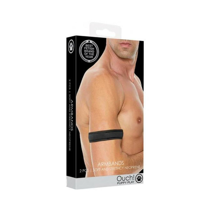 Ouch Neoprene Armbands Black