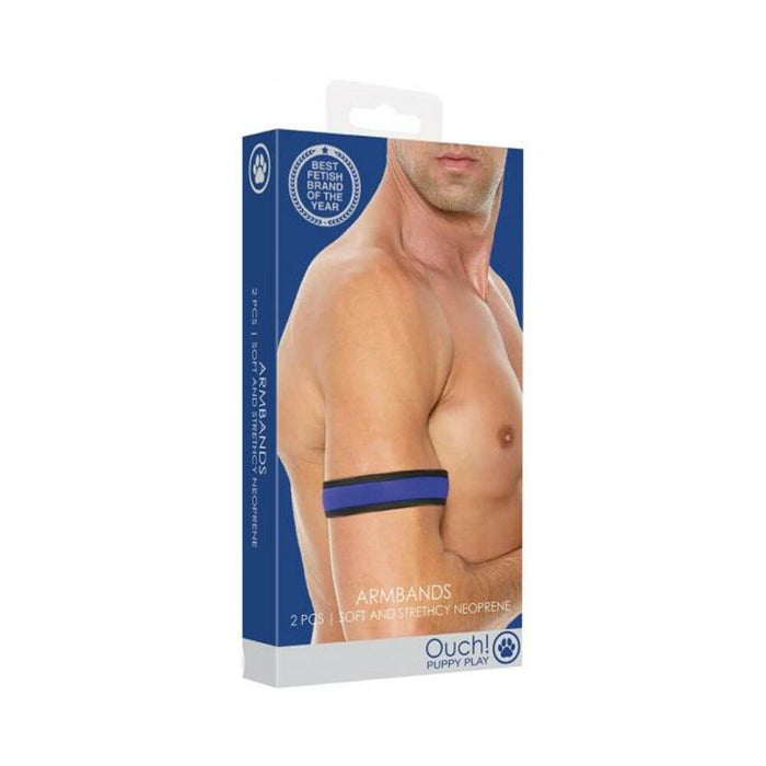 Ouch Neoprene Armbands Blue