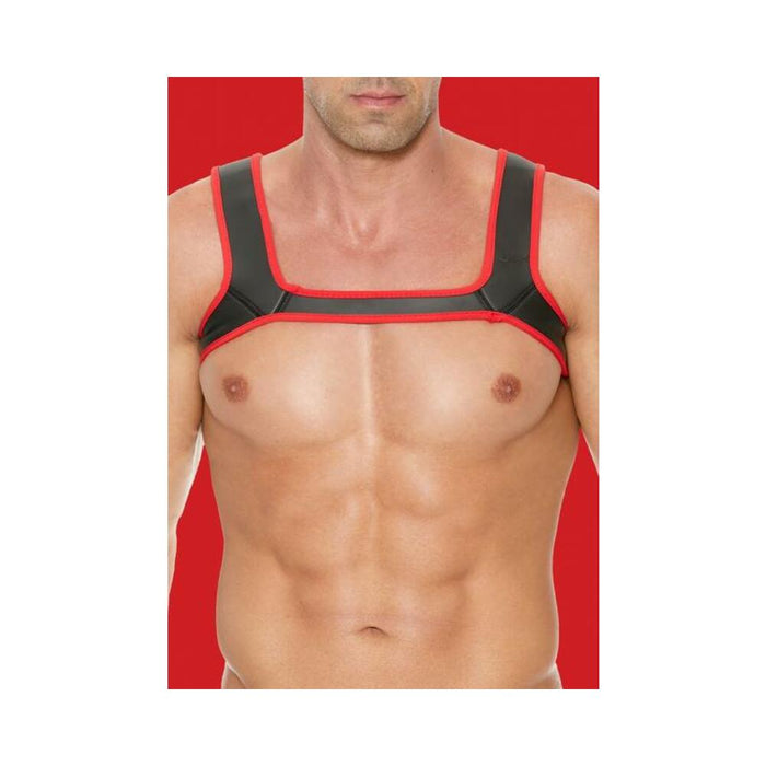 Ouch Neoprene Harness L/xl Red