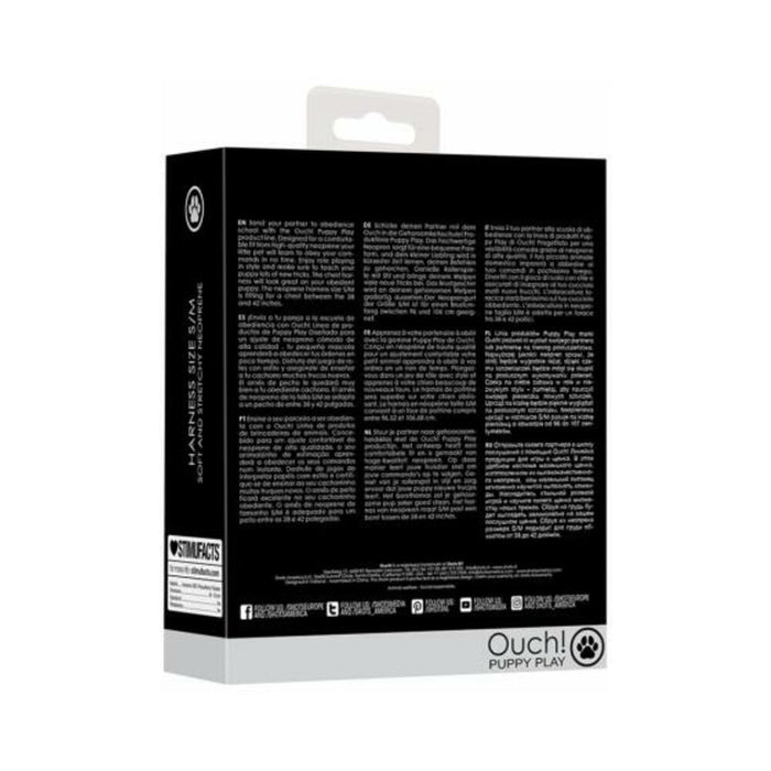 Ouch Neoprene Harness S/m Black