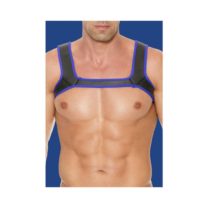 Ouch Neoprene Harness L/xl Blue