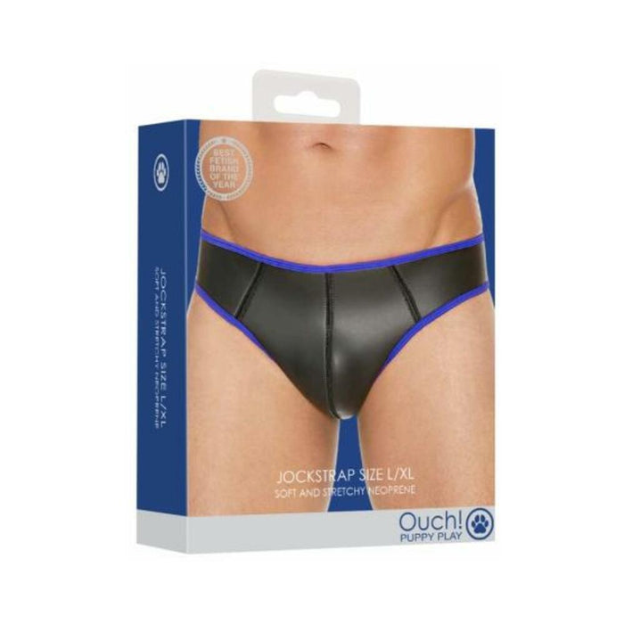 Ouch Neoprene Jockstrap L/xl Blue
