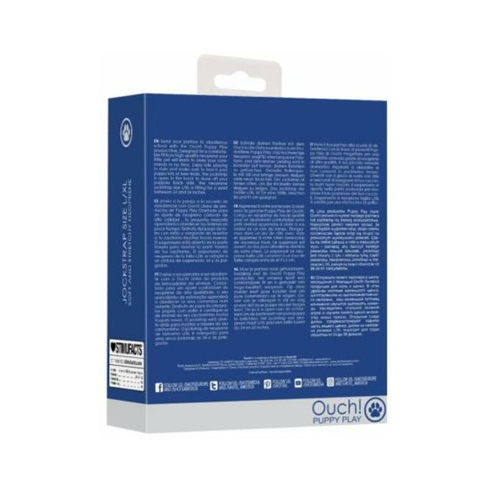 Ouch Neoprene Jockstrap L/xl Blue