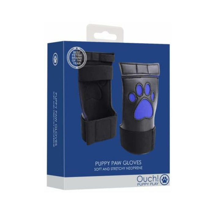 Ouch Neoprene Puppy Paw Gloves Blue