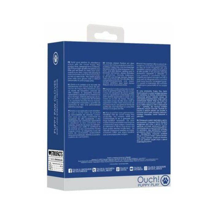 Ouch Neoprene Puppy Paw Gloves Blue