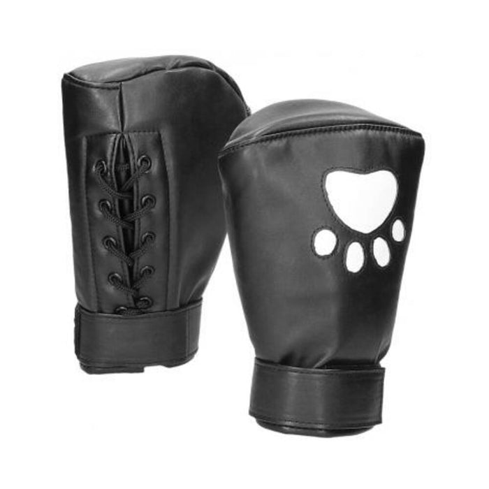 Puppy Play Neoprene Mitts Boxing Gloves Black