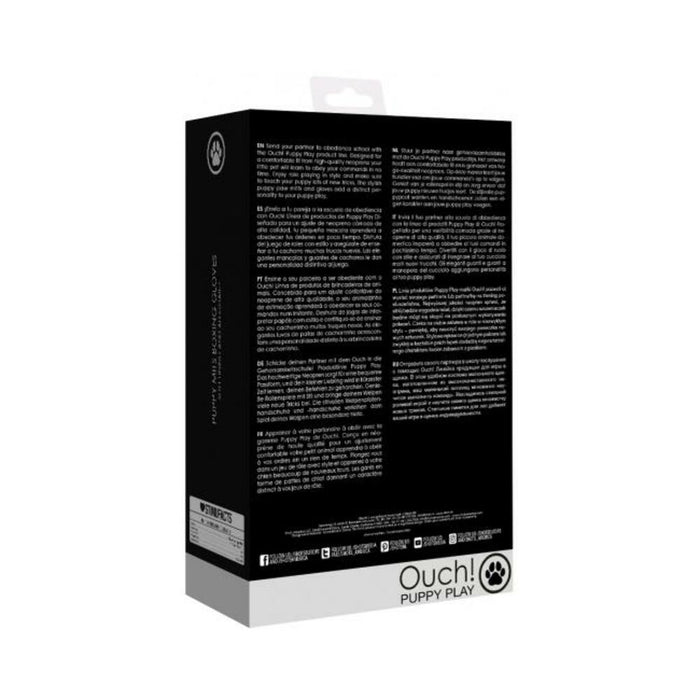 Puppy Play Neoprene Mitts Boxing Gloves Black